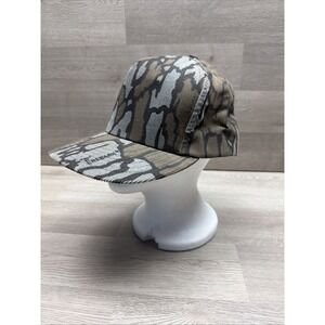 Vintage Trebark Camoflauge Snapback Hat Hunting Cap Outdoors Made in USA Vtg